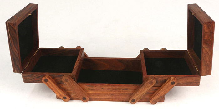 Plain Wood Flexible Jewl Box